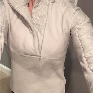 Silver Athleta quilted jacket